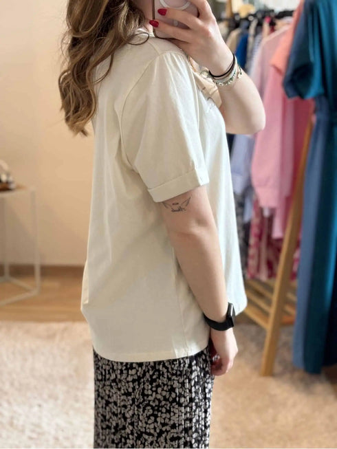 T-shirt beige Nola