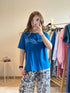 T-shirt bleu roi Nola