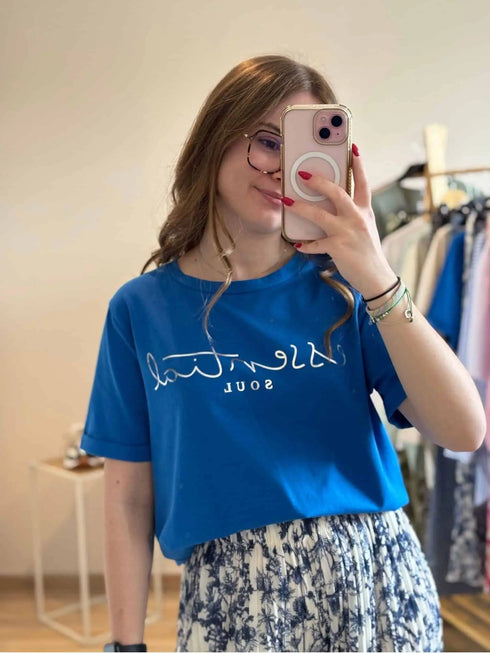 T-shirt bleu roi Nola