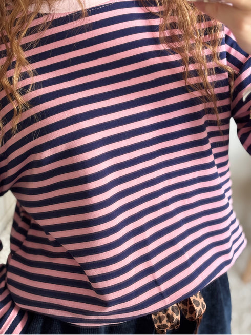 T-shirt rose/marine SAM